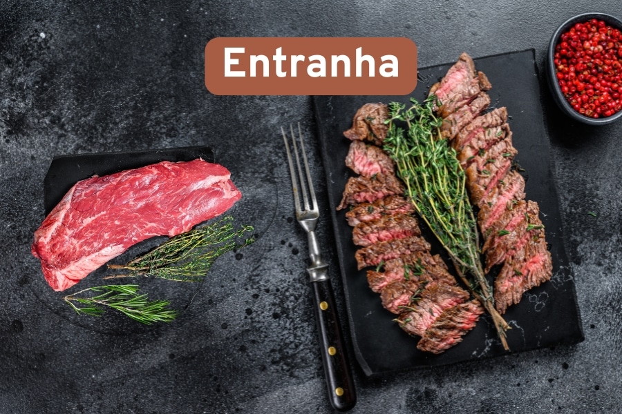 Descubra tudo sobre a carne entranha, o corte suculento do diafragma bovino que vem conquistando o paladar dos brasileiros.
