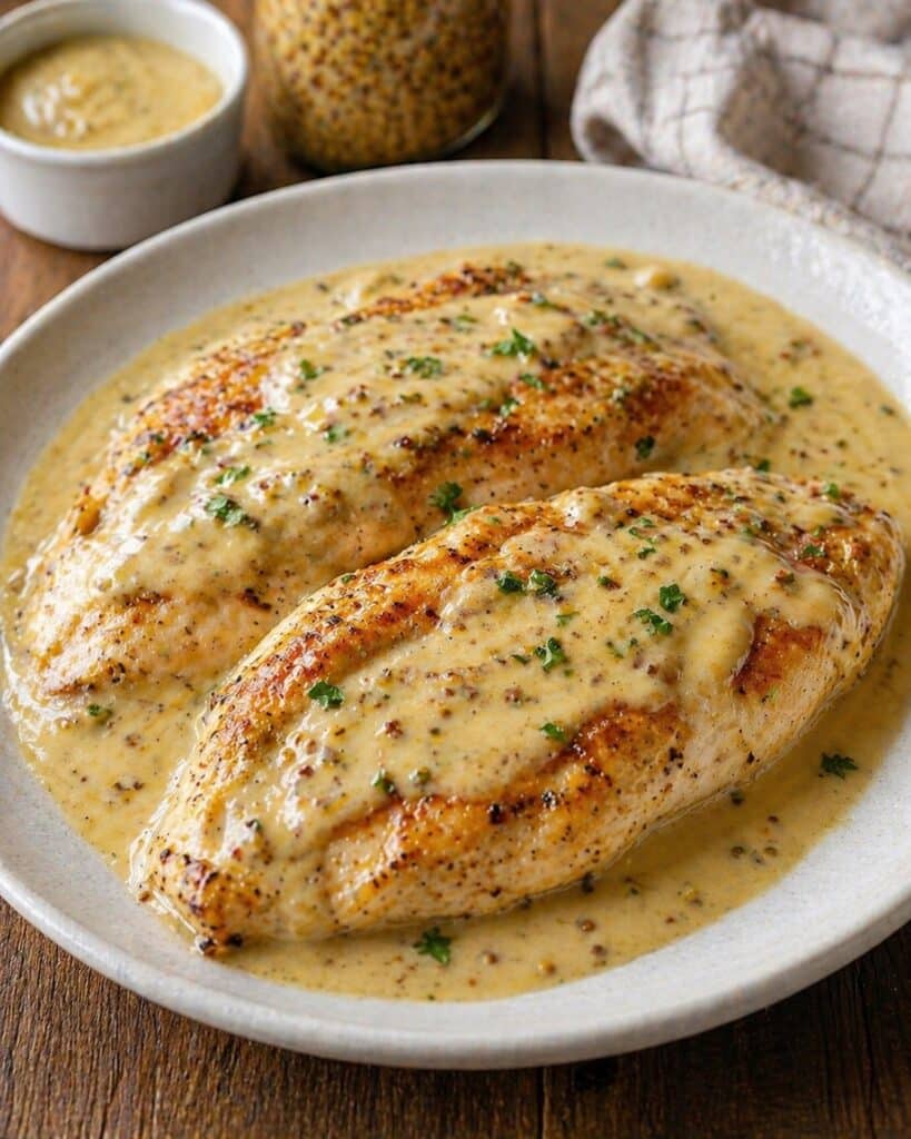 receitas fáceis jantar frango com molho de mostarda